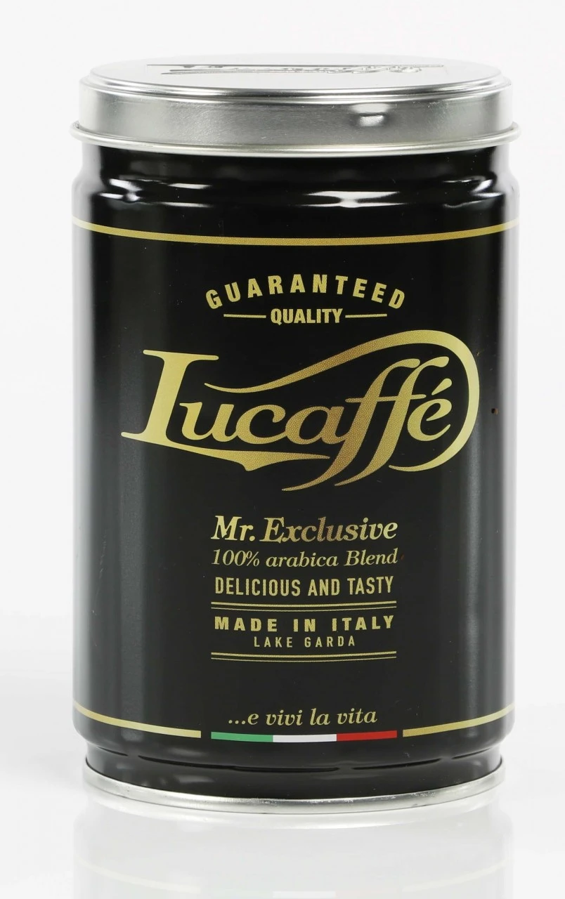 Lucaffe Dose Mr. Exclusive 100% Arabica 250g Gemahlen 3 Lucaffe Dose Mr. Exclusive 100% Arabica 250g Gemahlen