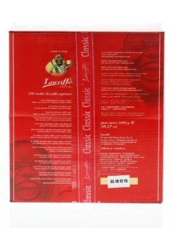 Lucaffe ESE Pads Classico - 150 Stück -Kaffeegetränkeladen 1042 Lucaff CLASSIC 1050g gemahlen Pads vorn 1280x1280 1