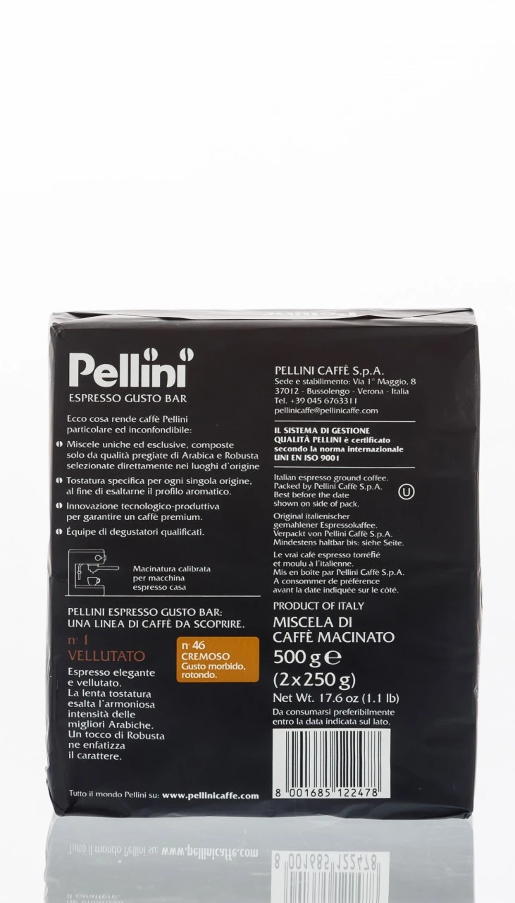 Pellini Vellutato No. 1 - 2 X 250g/Bipack - Gemahlen 6 Pellini Vellutato No. 1 - 2 X 250g/Bipack - Gemahlen – Bild 4