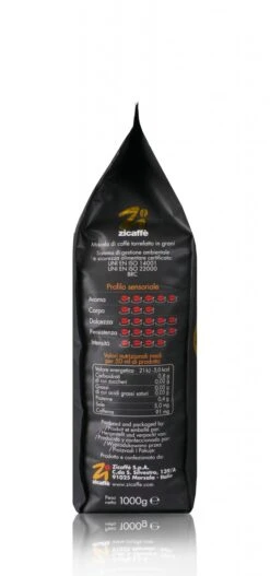 Zicaffe Espressobohnen Black Of Italy 100% Arabica 1kg -Kaffeegetränkeladen 1701 3 8002078100051 1280x1280