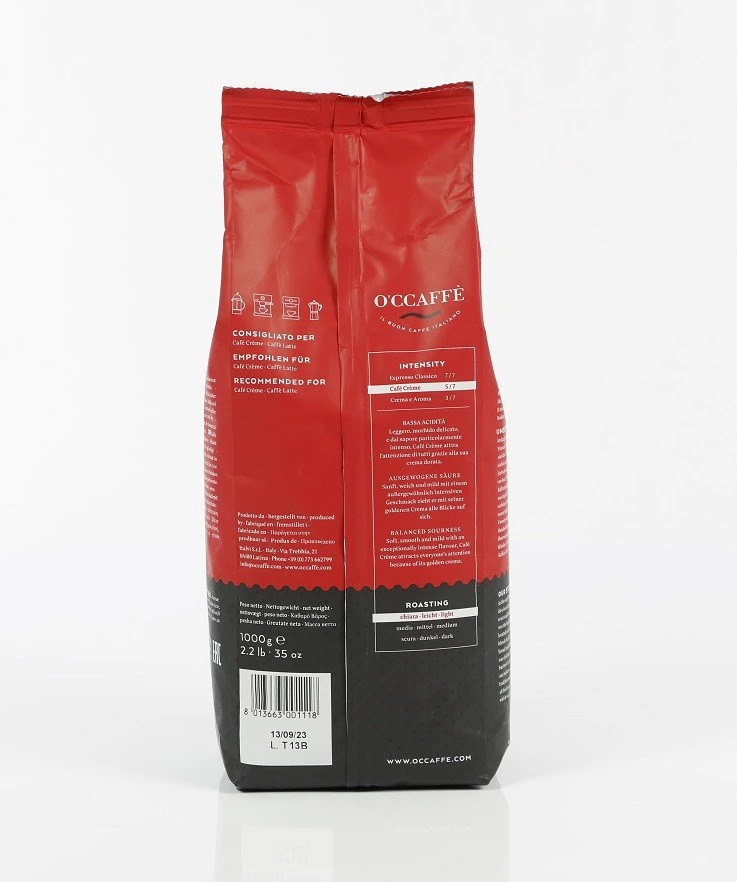 O'CCAFFÈ Espresso CAFÈ CREME 1kg Bohnen 5 O'CCAFFÈ Espresso CAFÈ CREME 1kg Bohnen – Bild 3