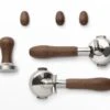 BEZZERA Veredelungsset Nussholz Von Brewspire -Kaffeegetränkeladen Bezzera Veredelungsset Nuss Einer und Doppel Siebtrager mit Tamper 1280x1280