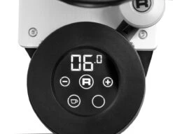 AKTION Rocket Faustino 50 Espressomühle - Chrom Poliert -Kaffeegetränkeladen Detail Display3 schwarz 1280x1280 2