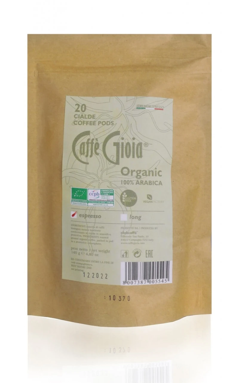 Caffè Gioia ESE Kaffeepads Bio LUNGO 100% Arabica 20 Stück IT-BIO-009 AA19 4 Caffè Gioia ESE Kaffeepads Bio LUNGO 100% Arabica 20 Stück IT-BIO-009 AA19 – Bild 2