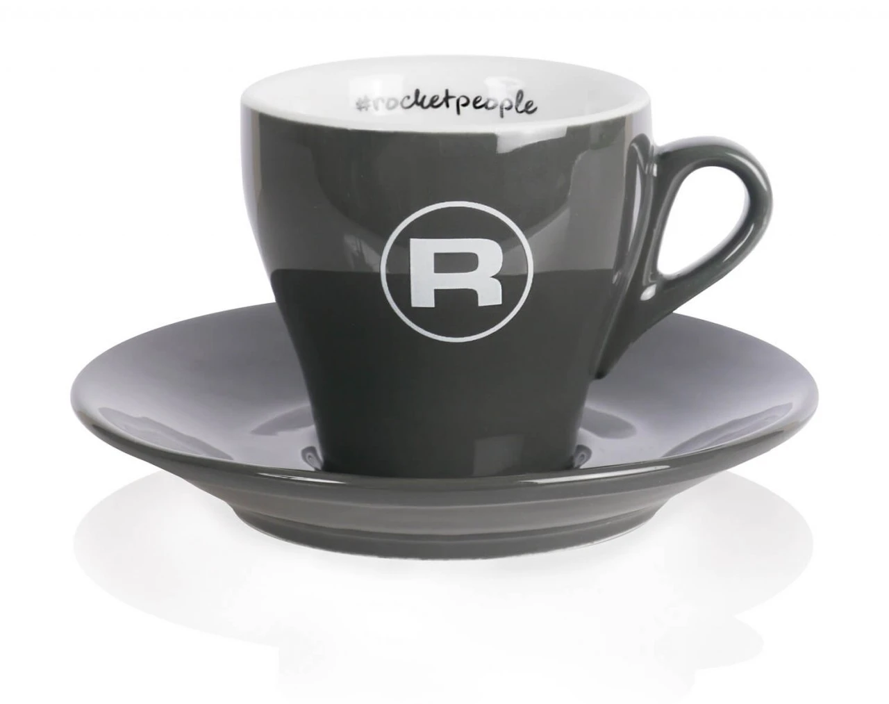 Rocket - Flat White Cappuccinotasse #rocketpeople In Grau 3 Rocket - Flat White Cappuccinotasse #rocketpeople In Grau