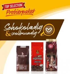 Probierpaket SCHOKOLADIG&VOLLMUNDIG Mit 3x250g Espressobohnen