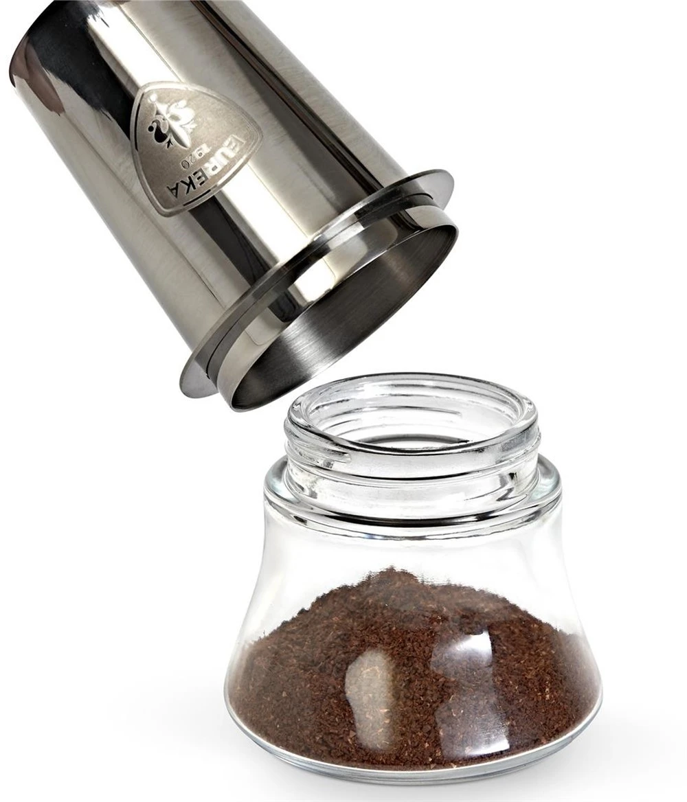 Eureka Baby Grinder * Handmühle * Edelstahl Eloxiert + Glas- 5 Jahre Garantie 6 Eureka Baby Grinder * Handmühle * Edelstahl Eloxiert + Glas- 5 Jahre Garantie – Bild 4