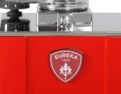 Eureka MIGNON LIBRA Espressomühle - Ferrari Rot 16CR - Gewichtsabhängiges Mahlen - 5 Jahres Garanti -Kaffeegetränkeladen Eureka LIBRA ferrari rot chrom Ruckseite Logo E13059 4 8056600013777 1280x1280