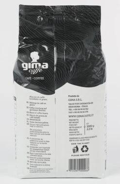 AKTION - GIMA Caffè Perla Nera Espressobohnen 1kg -Kaffeegetränkeladen Gima Perlanera 1kg rueck 1280x1280