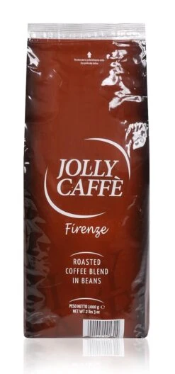 Jolly Caffe Firenze 1kg, Espressobohnen -Kaffeegetränkeladen Jolly Firenze braune Packung 1000g Bohnen 8000429001314 1280x1280