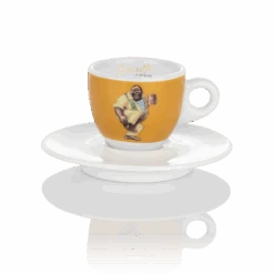 Lucaffe Tasse Für Espresso Gelb - Logo Classico