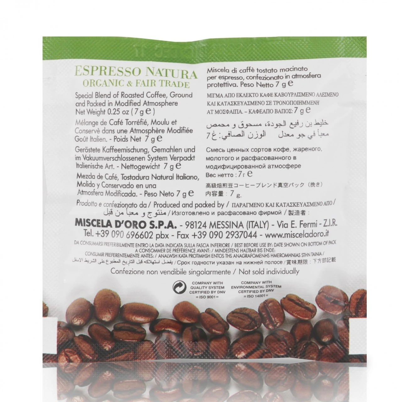 Miscela D'Oro MISCELA D ORO Pads Espresso Natura - 150 Stück IT-BIO-007 8 Miscela D'Oro MISCELA D ORO Pads Espresso Natura - 150 Stück IT-BIO-007 – Bild 6