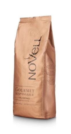 Novell Gourmet Responsable Espressobohnen 1kg -Kaffeegetränkeladen Novell Gourmet Responsable 1kg Seitlich Links 1280x1280