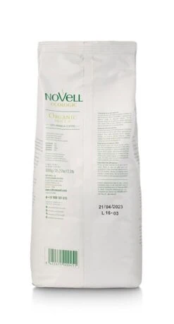 Novell Organic Mocca BIO Espressobohnen 1kg -Kaffeegetränkeladen Novell Organic Mocca 1kg Ruckansicht 1280x1280