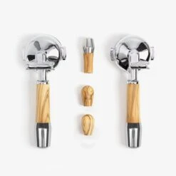 ECM Holzsiebträgerset Mit Kipphebeln Und Zwei Siebträgern V1 - Made By Wiedemann