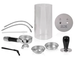 Vorführgerät - ECM Puristika Edelstahl/Anthrazit (81025) -Kaffeegetränkeladen ecm puristika edelstahl anthrazit lieferumfang 1280x1280