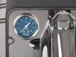 Vorführgerät - ECM Puristika Edelstahl/Anthrazit (81025) -Kaffeegetränkeladen ecm puristika edelstahl anthrazit manometer 1280x1280