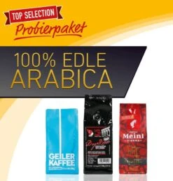 Probierpaket 100% EDLE ARABICA Mit 2x 250g Und 1x 220g Espressobohnen