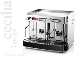 La Piccola Cecilia 2 Gruppig (7g/14g), Automatik, Wassertank, Inox