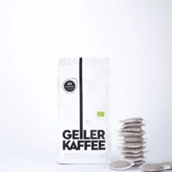 GEILER KAFFEE Röstung Bielefeld (entkoffeiniert) - BIO & FAIR - 20 ESE Pads Ohne Alu-Umverpackung